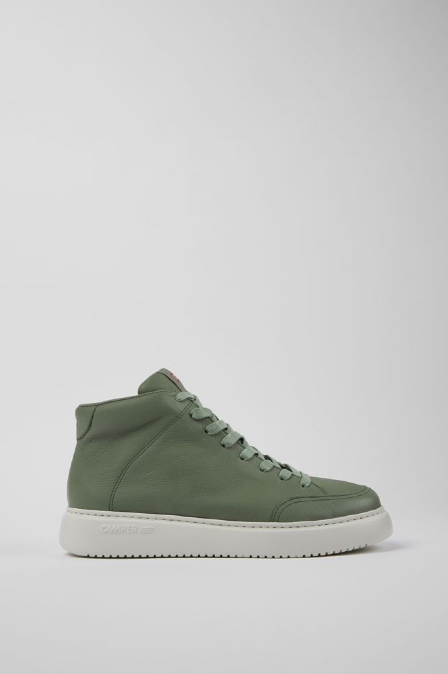 Men CamperLab Casual Shoes | Green Leather Sneakers For Men