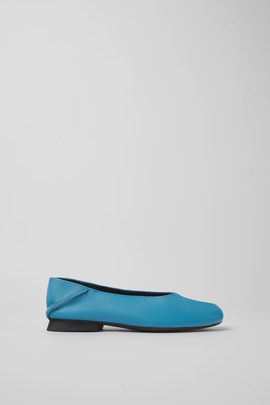 Women CamperLab Flat Shoes | Blue Leather Ballerinas For Women