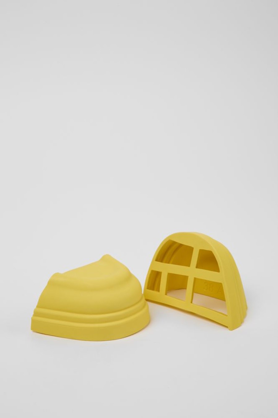 Women CamperLab Junction Toe Caps | Yellow Rubber Toe Caps