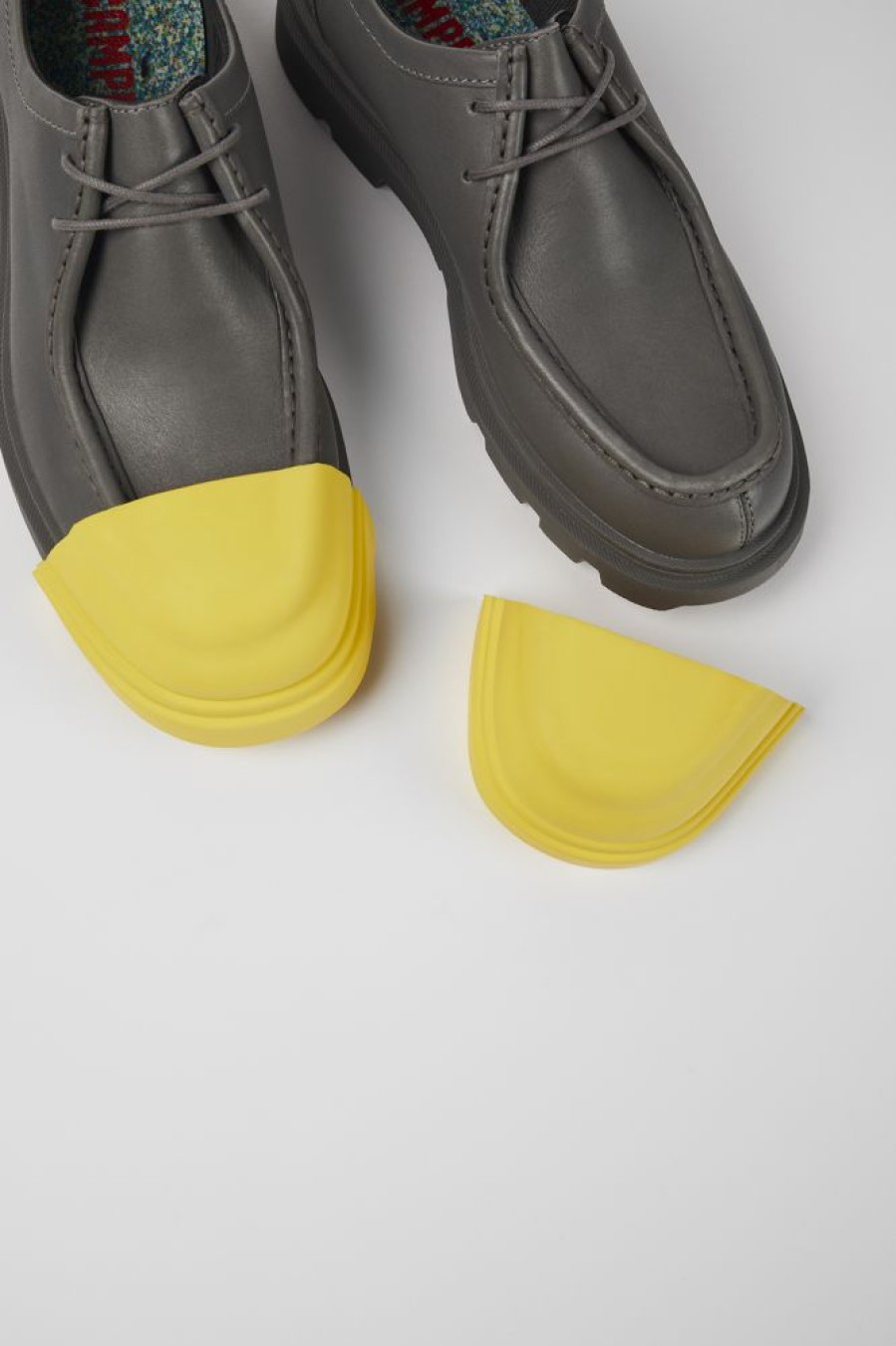 Women CamperLab Junction Toe Caps | Yellow Rubber Toe Caps