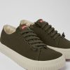 Men CamperLab Casual Shoes | Green Recycled Cotton Sneakers For Men