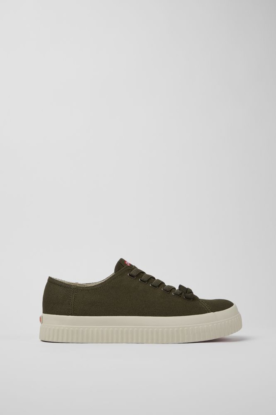 Men CamperLab Casual Shoes | Green Recycled Cotton Sneakers For Men