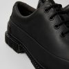 Men CamperLab Formal Shoes | Black Leather Lace-Up Shoes