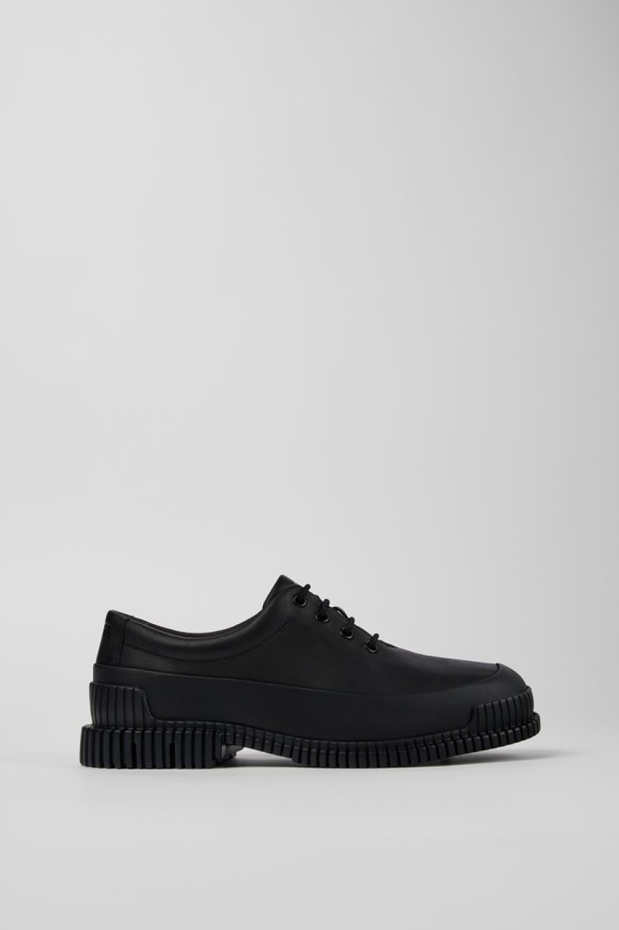 Men CamperLab Formal Shoes | Black Leather Lace-Up Shoes