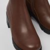 Women CamperLab Ankle Boots | Brown Zip Ankle Boot For Women