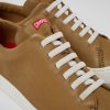 Men CamperLab Casual Shoes | Brown Leather Sneaker For Men