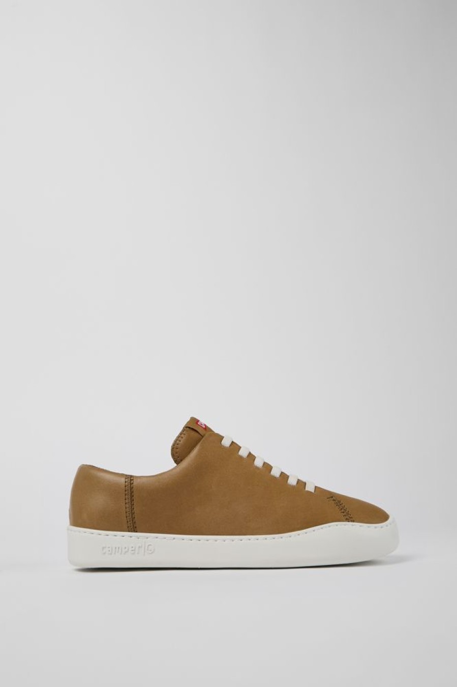 Men CamperLab Casual Shoes | Brown Leather Sneaker For Men