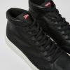 Men CamperLab Sneakers | Black Leather Sneakers For Men