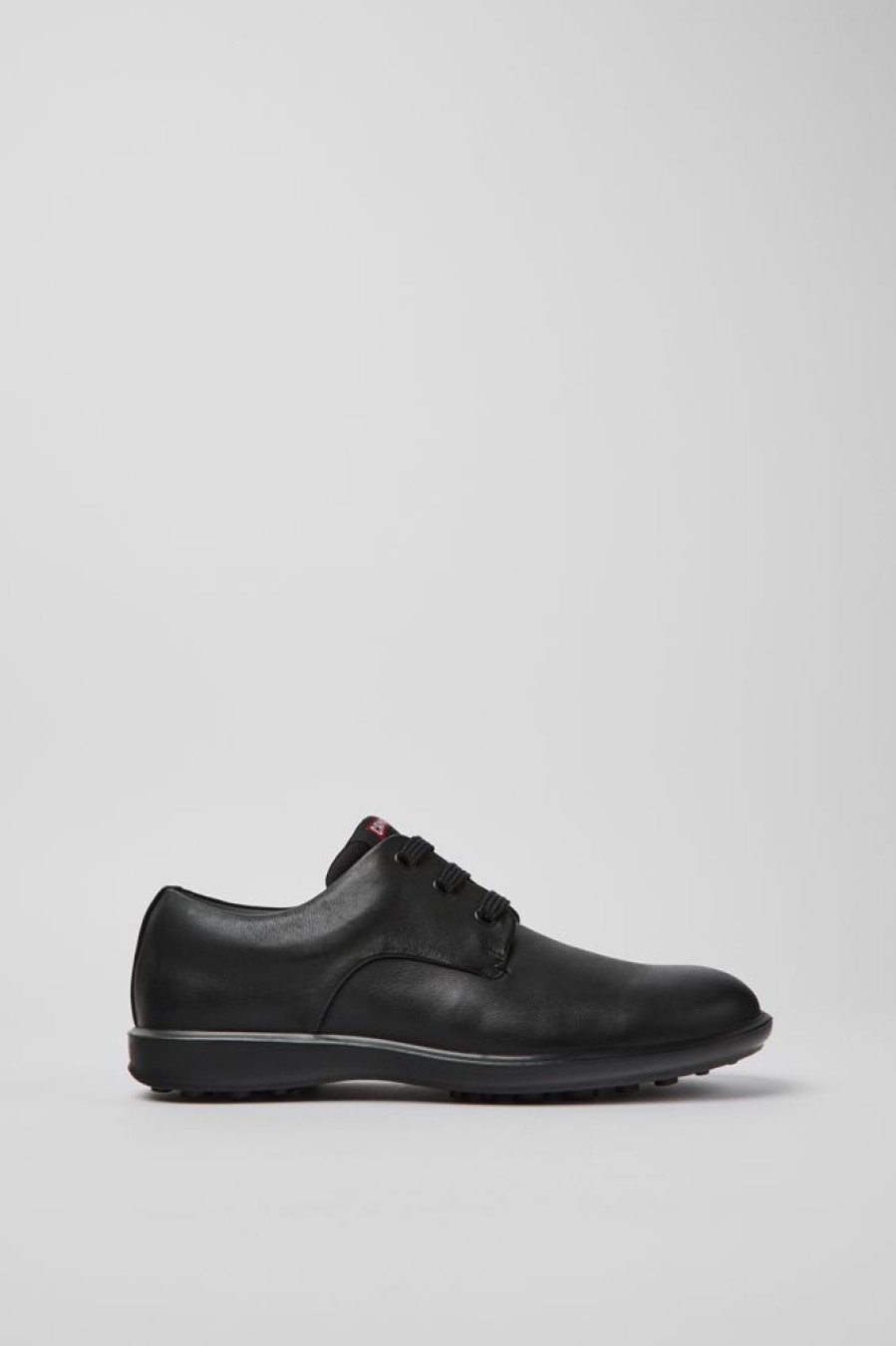 Men CamperLab Formal Shoes | Black Leather Blucher Shoes