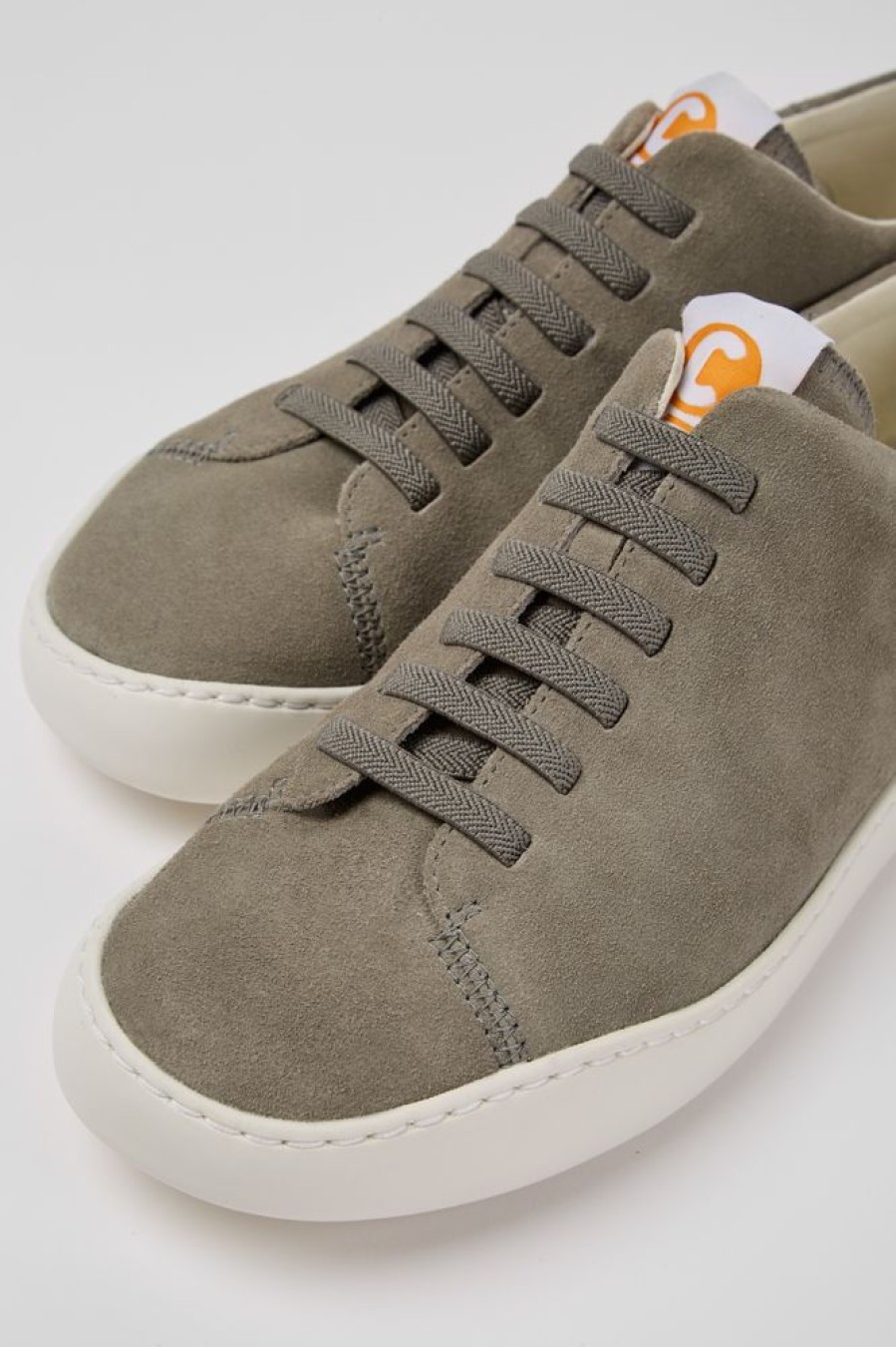 Men CamperLab Sneakers | Grey Nubuck Sneakers For Men