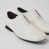 Women CamperLab Formal Shoes | White Leather Shoes For Women