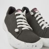 Men CamperLab Sneakers | Gray Textile Sneakers For Men