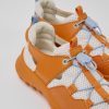 Kids CamperLab Sneakers | White And Orange Sneakers For Kids