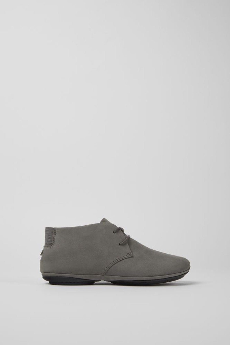 Women CamperLab Ankle Boots | Gray Nubuck Shoes For Women