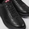 Women CamperLab Sneakers | Black Leather Shoes For Women