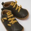 Kids CamperLab Boots | Green Leather Shoes