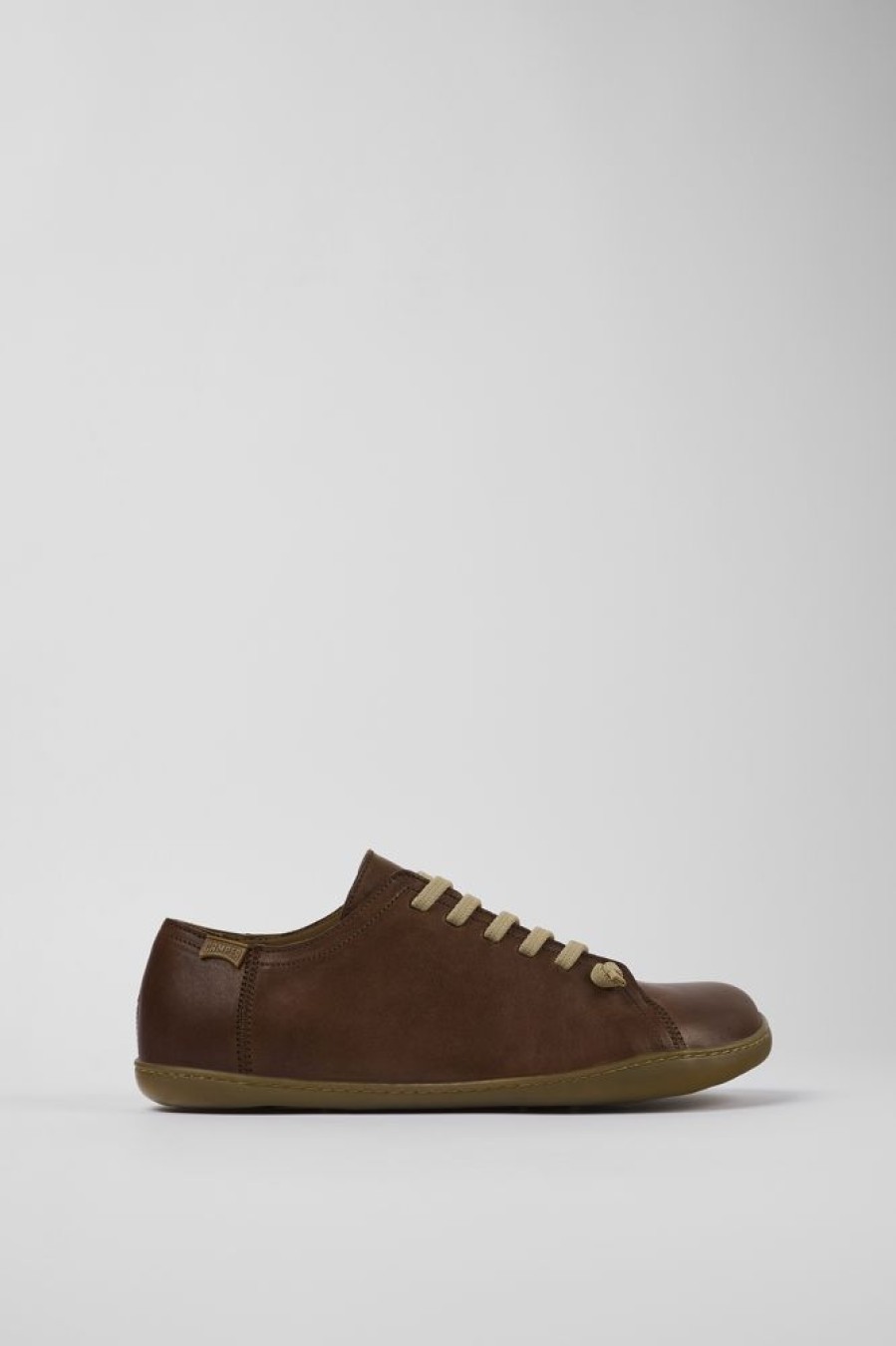 Men CamperLab Casual Shoes | Brown Leather Basket For Men