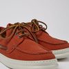 Men CamperLab Sneakers | Red Recycled Cotton Shoes For Men