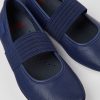 Kids CamperLab Ballerinas | Blue Leather Ballerinas For Kids