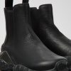 Men CamperLab Casual Shoes | Black Responsibly Raised Leather Ankle Boots