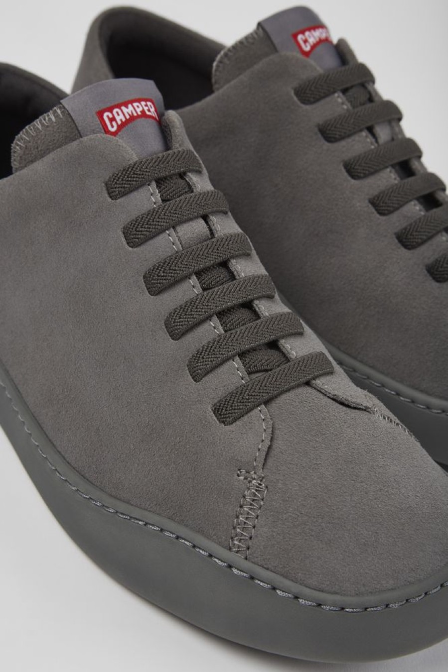 Men CamperLab Casual Shoes | Gray Nubuck Sneakers For Men