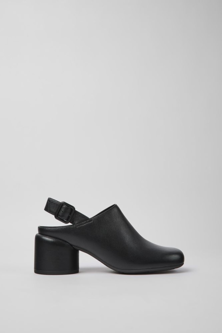 Women CamperLab Heels | Black Leather Heels For Women