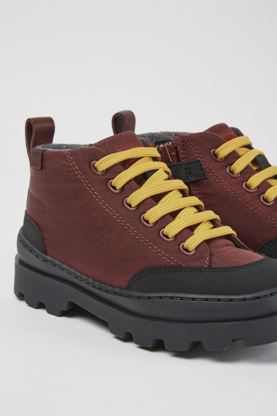 Kids CamperLab Boots | Burgundy Ankle Boots