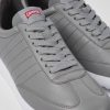 Men CamperLab Sneakers | Gray Leather Sneakers For Men