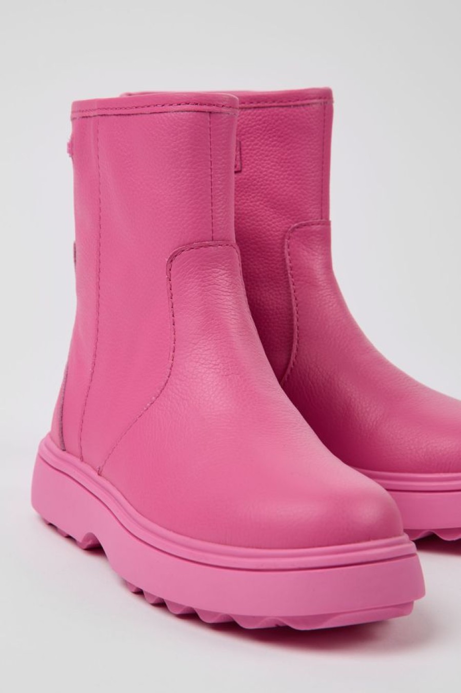 Kids CamperLab Boots | Pink Leather Boots