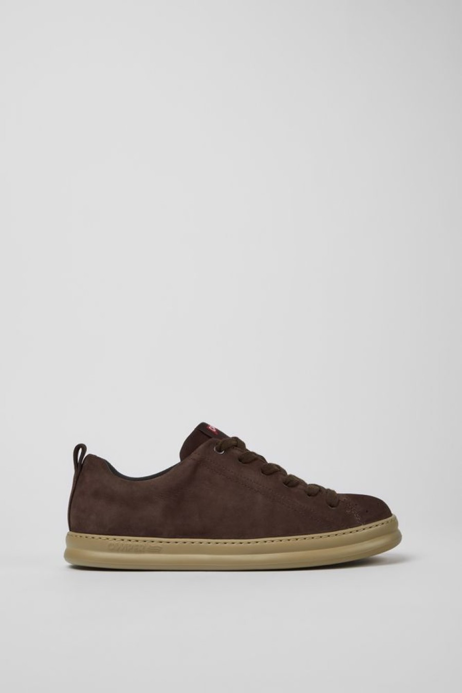 Men CamperLab Sneakers | Brown Nubuck Sneakers For Men