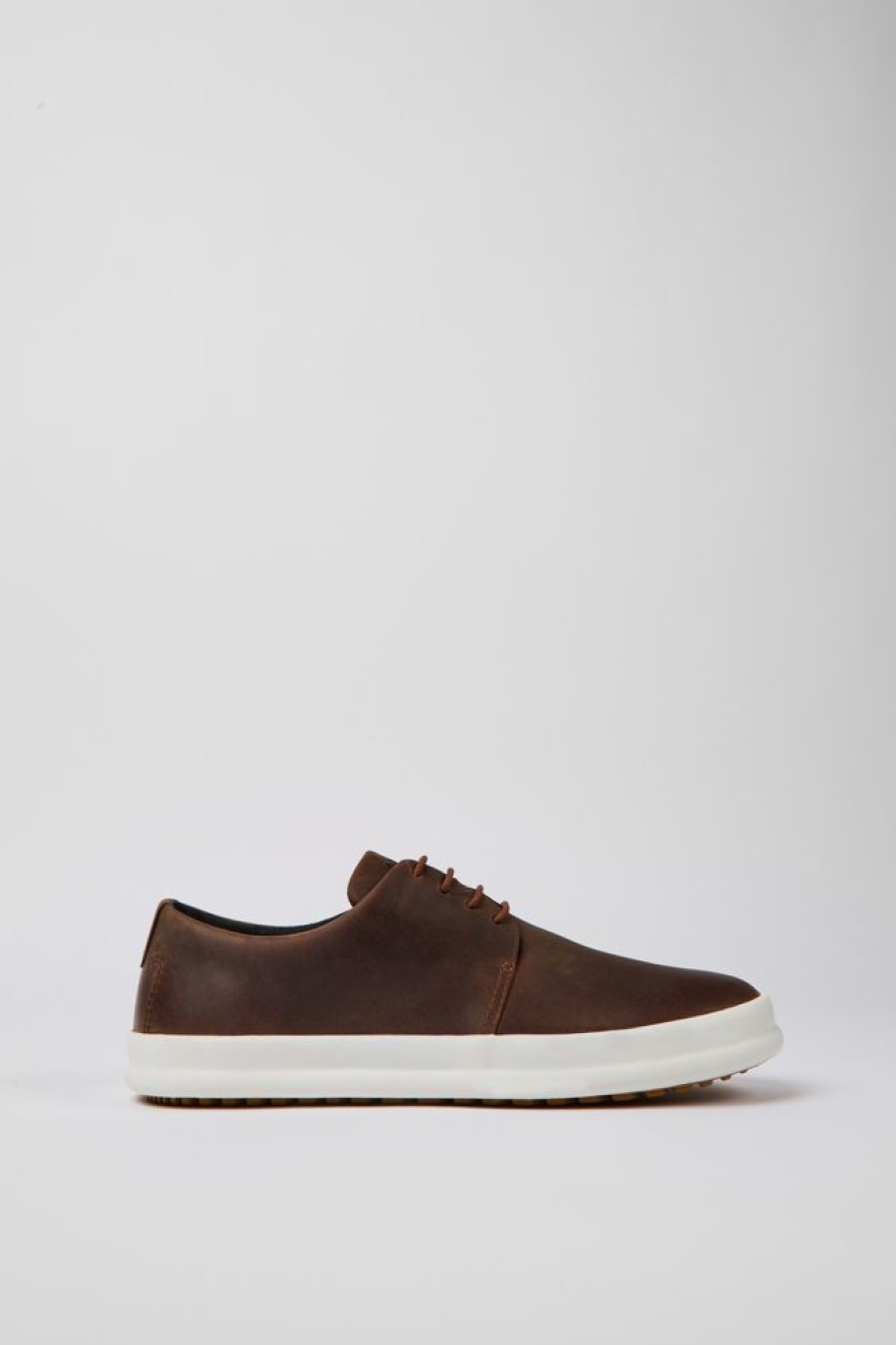 Men CamperLab Casual Shoes | Brown Leather Shoes For Men