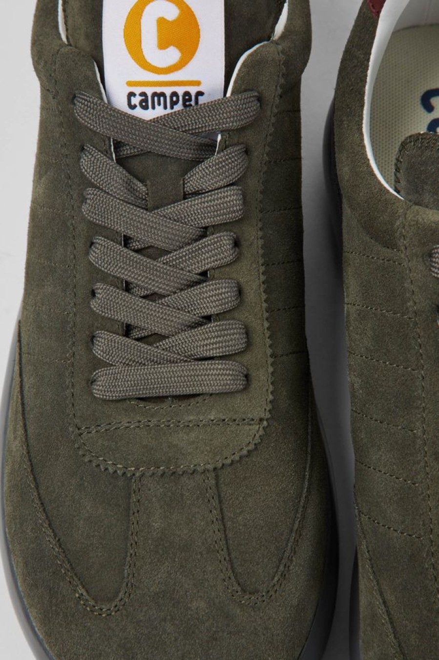 Men CamperLab Sneakers | Green Suede Sneakers For Men