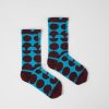 Men CamperLab Socks | Burgundy And Blue Socks