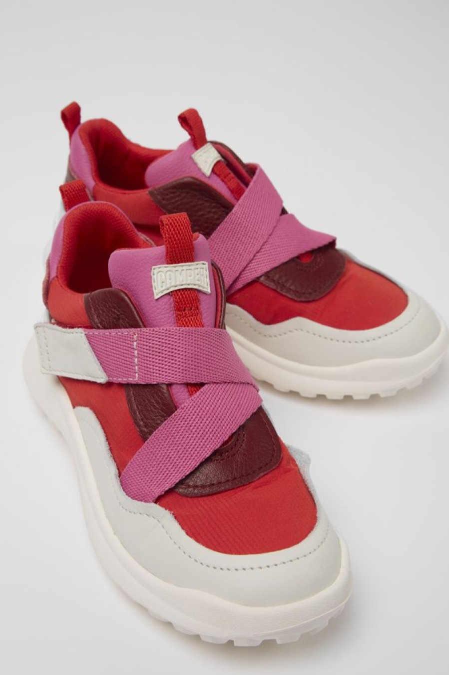 Kids CamperLab Sneakers | Multicolored Leather And Textile Sneakers