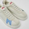 Women CamperLab Sneakers | White Non-Dyed Leather Sneakers For Women