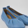 Women CamperLab Flat Shoes | Blue Leather Ballerinas For Women