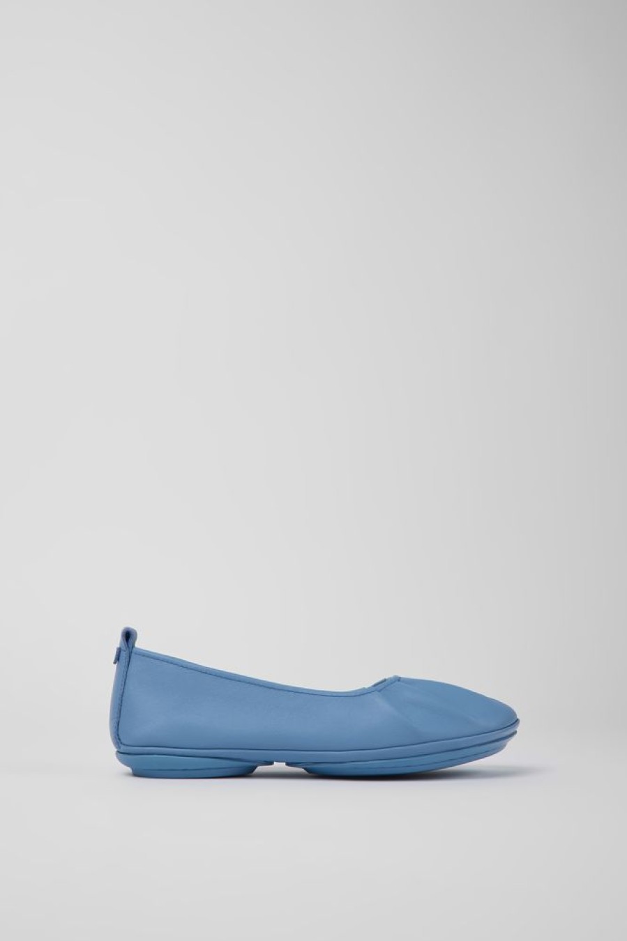 Women CamperLab Flat Shoes | Blue Leather Ballerinas For Women