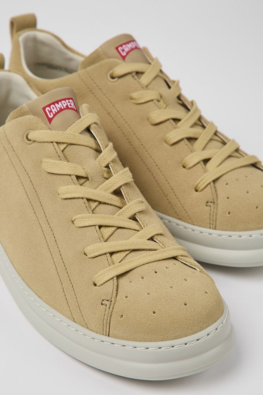 Men CamperLab Sneakers | Beige Nubuck Sneakers For Men