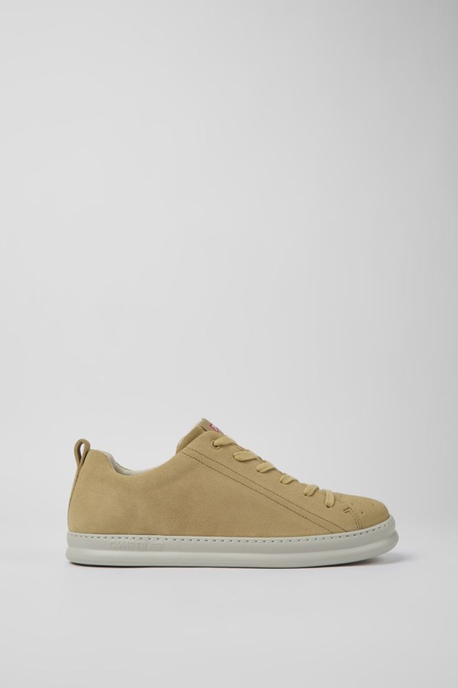 Men CamperLab Sneakers | Beige Nubuck Sneakers For Men