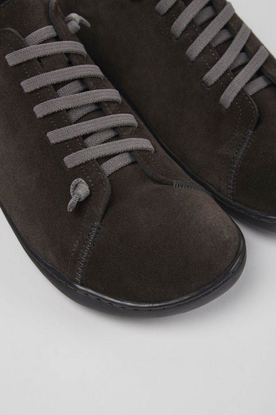 Men CamperLab Casual Shoes | Gray Nubuck Shoes For Men