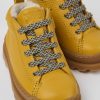 Kids CamperLab Boots | Yellow Leather Lace-Up Boots