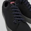 Men CamperLab Casual Shoes | Black Textile Sneakers For Men