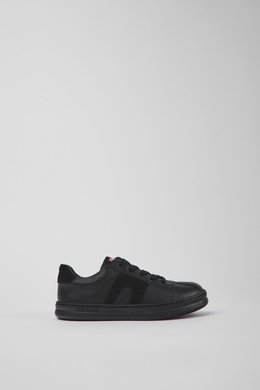 Kids CamperLab Sneakers | Black Leather And Nubuck Sneakers For Kids