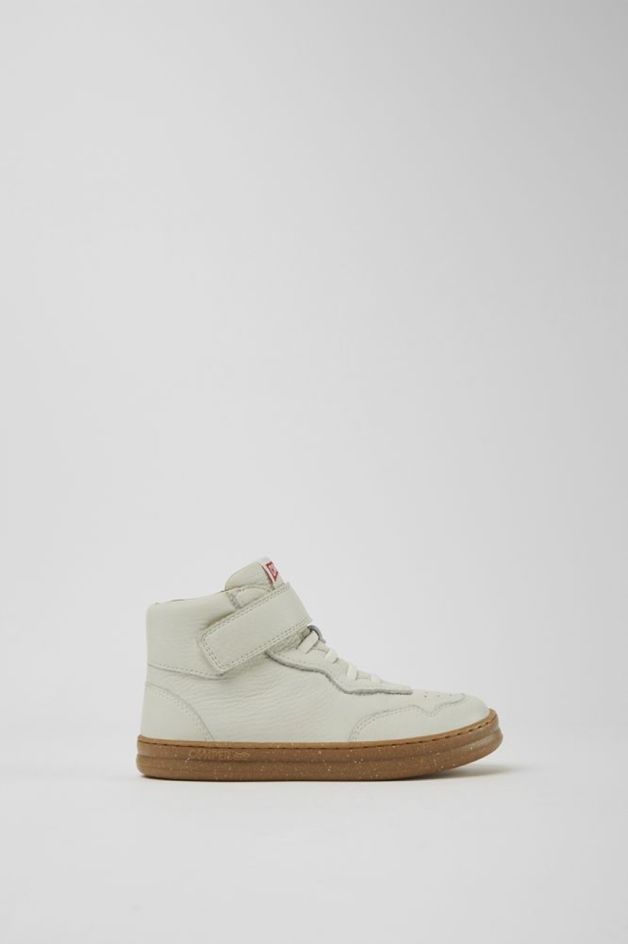 Kids CamperLab Sneakers | White Non-Dyed Leather Sneakers