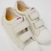 Kids CamperLab Sneakers | White Leather Shoes For Kids