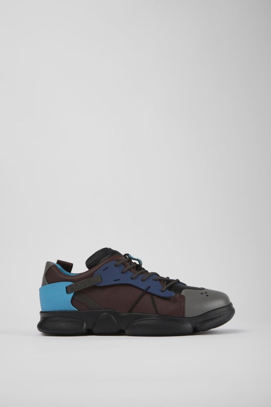 Men CamperLab Sneakers | Multicolored Leather And Textile Sneakers For Men