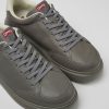 Men CamperLab Sneakers | Gray Leather Sneakers For Men