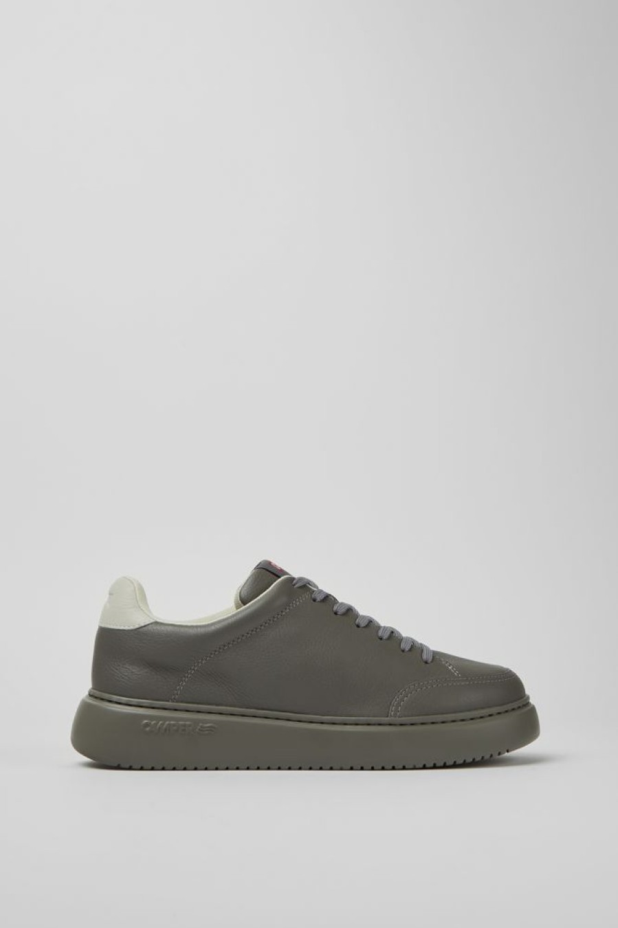 Men CamperLab Sneakers | Gray Leather Sneakers For Men