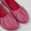 Women CamperLab Formal Shoes | Pink Leather Ballerina Flats For Women