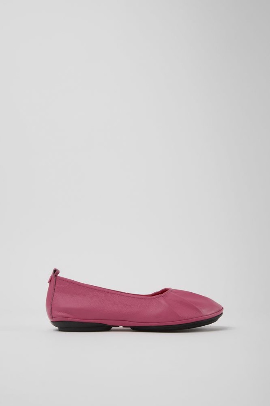 Women CamperLab Formal Shoes | Pink Leather Ballerina Flats For Women